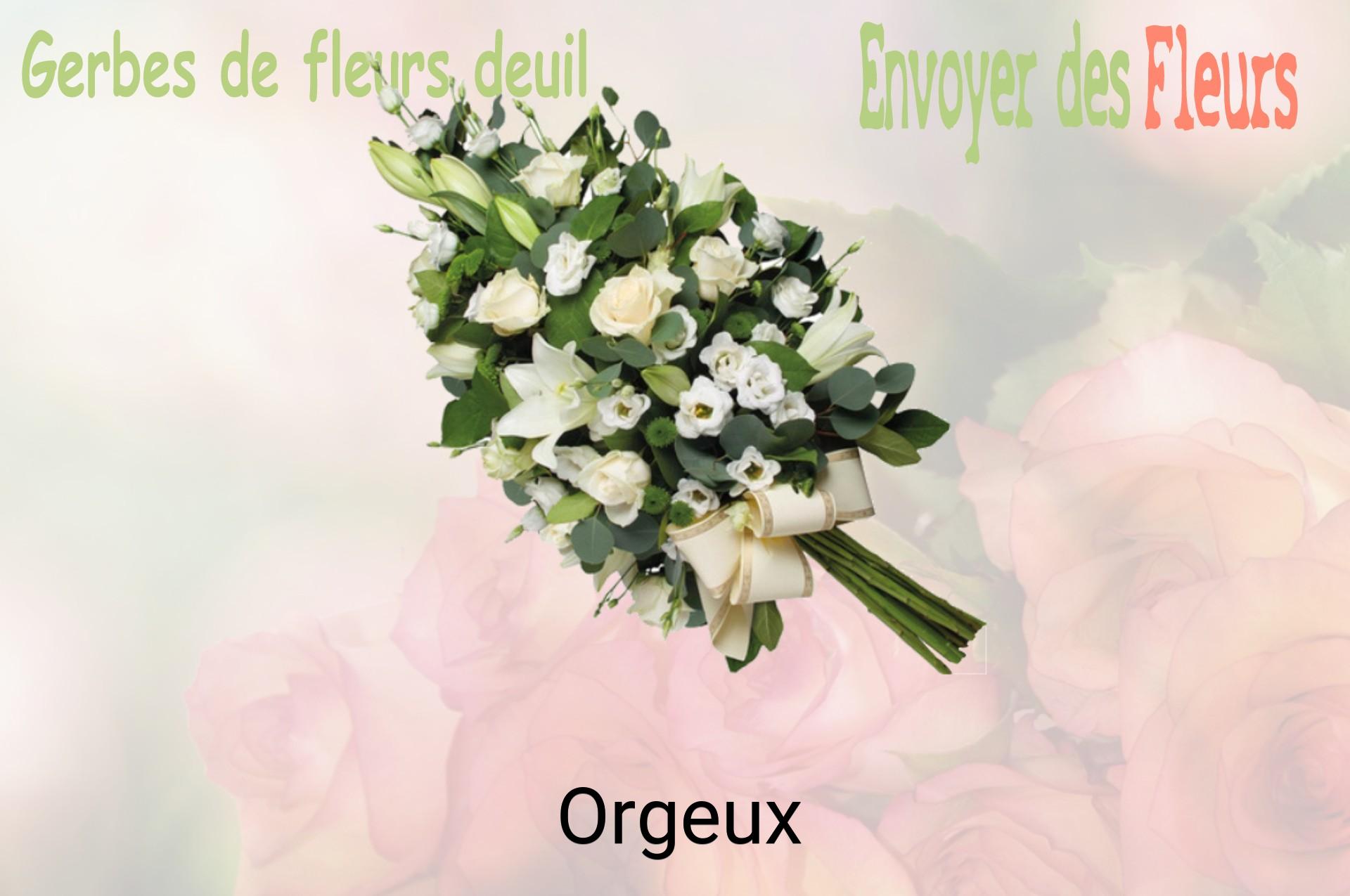 Gerbe de fleurs de deuil livrée à Orgeux